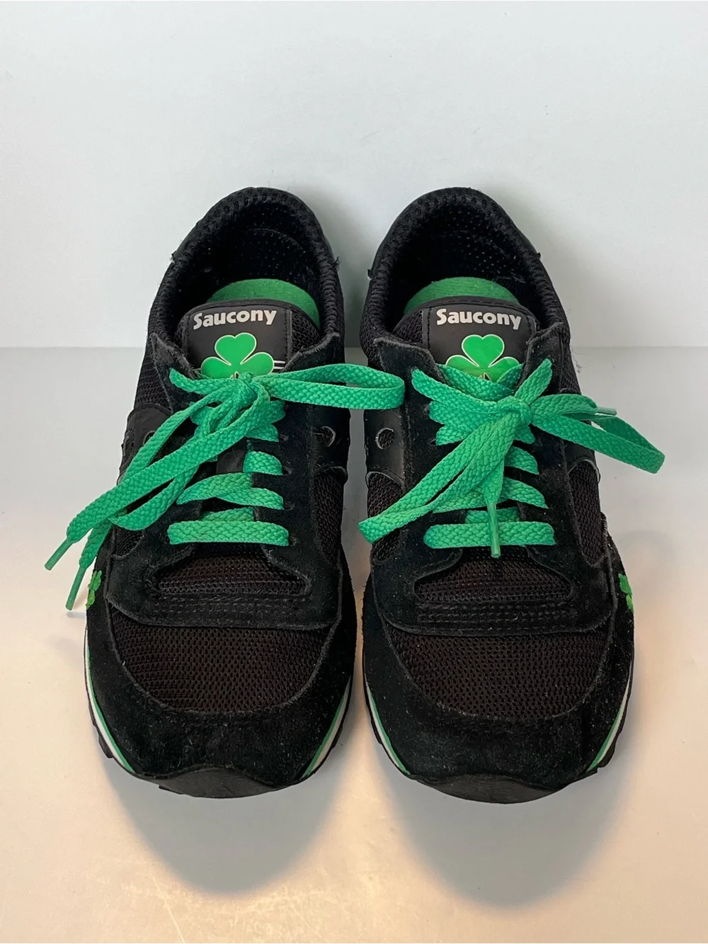Saucony Jazz Low Pro Shamrock St Patrick’s Day Green Black Men’s 7 Women’s 8.5